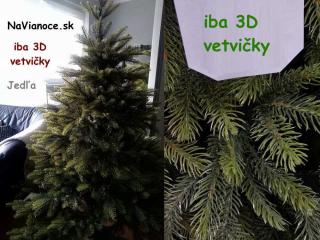 Vianočný stromček 150 cm Jedľa celá 3D ihličie