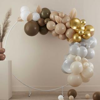 Balónová girlanda - Viacfarebná s papierovým vejárom