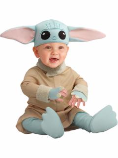 Detský kostým pre najmenších - Mandalorian Baby Yoda Veľkosť najmenší: 12 - 24 mesiacov