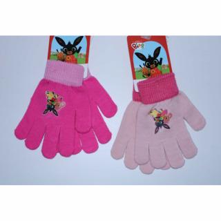Dievčenské zimné rukavice - Bing girl, svetloružové