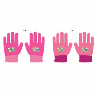 Dievčenské zimné rukavice - Paw Patrol svetloružové