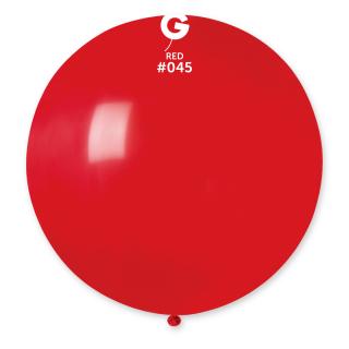 Guľatý pastelový balónik 80 cm červený