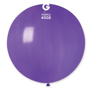 Guľatý pastelový balónik 80 cm fialový