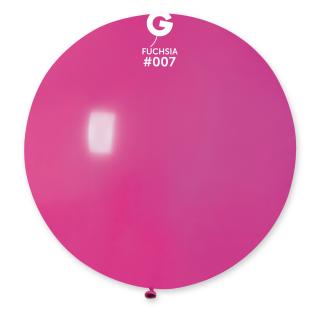 Guľatý pastelový balónik 80 cm fuchsiový