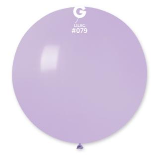 Guľatý pastelový balónik 80 cm liliový