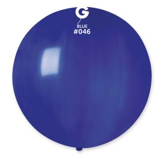 Guľatý pastelový balónik 80 cm modrý