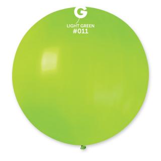 Guľatý pastelový balónik 80 cm svetlozelený