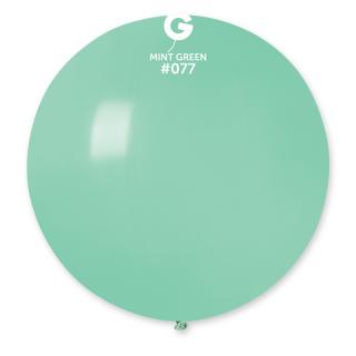 Guľatý pastelový balónik 80 cm zelená mäta