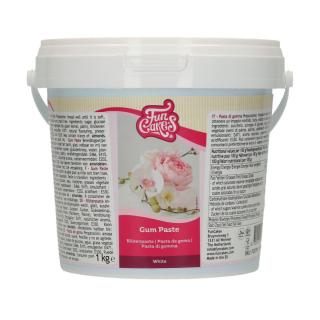 Gum pasta biela - hotová hmota na modelovanie kvetov a jemných tvarov 1 kg