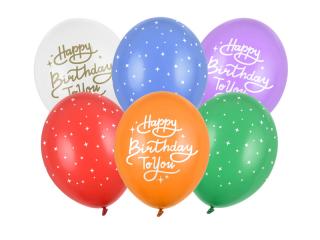 Latexové balóniky - Happy Birthday To You Mix 6 ks