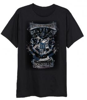 Pánske tričko Harry Potter - Rokfort Trojčarodejnícky Turnaj čierne Veľkosť - dospelý: XL