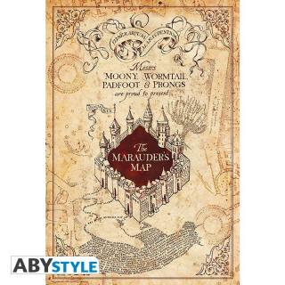 Plagát Harry Potter - Mapa záškodníkov 91,5 x 61 cm