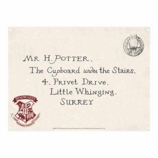 Plechová ceduľa Harry Potter - Letters 21 x 15 cm
