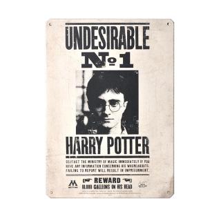 Plechová ceduľa Harry Potter - UNDESIREABLE NO 1 15 x 21 cm