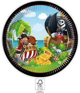 Procos Kvalitné kompostovateľné taniere - Ostrovní piráti 8 ks