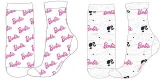 Sada 2 párov detských ponožiek - Barbie, rôzne vzory Veľkosť ponožiek: 23-26