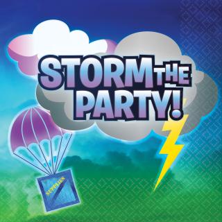 Servítky Battle Royal - Storm the party 33 x 33 cm
