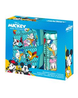 Set box na desiatu + fľaša - Mickey Mouse a priatelia
