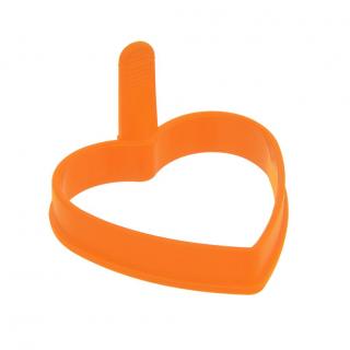 Silikónová forma oranžová - Lievance/ Volské oká srdce 9,5 cm