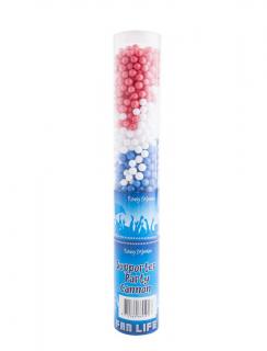 Vystreľovacie penové guličky - Červené/modré/ biele 30 cm