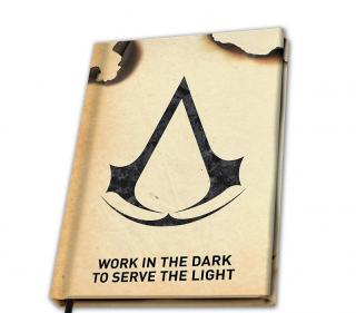 Zápisník A5 ASSASSIN'S CREED - Work in the dark to serve the light