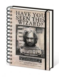 Zápisník Harry Potter - Sirius Black (Have you seen this wizard)