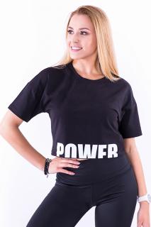 Tréningové tričko Power - čierne Veľkosť: S