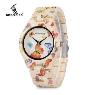 Bobo Bird - Náramkové hodinky drevené / Motýľ BBU18
