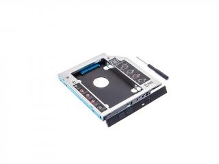 Rámček (redukcia) 2,5  HDD SSD SATA 9,8 mm disk do notebooku namiesto optickej mechaniky