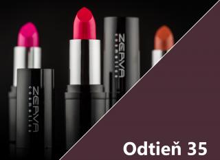 Dlhotrvácny rúž (Lipstick) Odtieň: 35 bez perlete (Tip:kombinuj s ceruzkou frozen cherry)