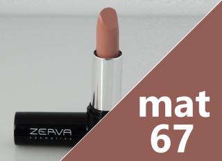 Dlhotrvácny rúž (Lipstick) Odtieň: 67 matný (extra krémový, zmäkčuje a nedráždi pery)