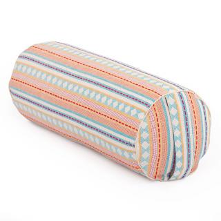 Bodhi Bolster na jogu ETHNO kolekcia špalda 100% bavlna 65 x 23 cm Farba: Jacquard svetlá-marhuľová