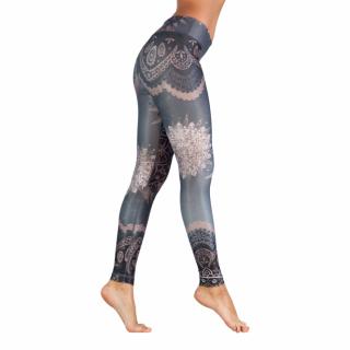 Bodhi Niyama Dancing Beauty High Waist legíny na jogu a fitness Veľkosti obuv: XL