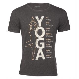 Bodhi Yoga Men Shirt tričko pre mužov (antracitová) Veľkosť oblečenia: L