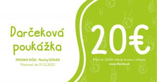 Flexity Darčeková poukážka 20 EUR