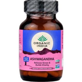 Organic India Ashwagandha kapsuly 60 ks energia, vitalita, sex