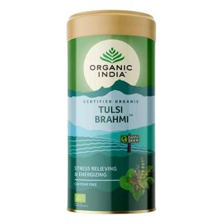 Organic India Tulsi Brahmi Bazalka sypaný čaj stres, vitalita 100 g
