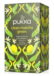 PUKKA Herbs Ajurvédsky Bio čaj clean Matcha Green 20 vrecúšok