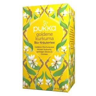 PUKKA Herbs Ajurvédsky Bio čaj GOLDEN Kurkuma 20 vrecúšok