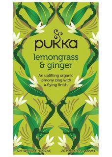 PUKKA Herbs Ajurvédsky Bio čaj Lemongrass & Ginger 20 vrecúšok