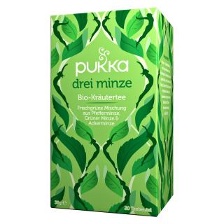 PUKKA Herbs Ajurvédsky Bio čaj Tri druhy mäty 20 vrecúšok