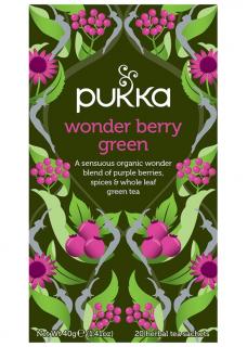 PUKKA Herbs Ajurvédsky Bio čaj Wonder BERRY GREEN 20 vrecúšok