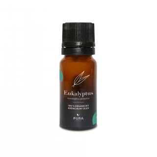 PURA 100% čistý organický Esenciálny olej Eukalyptus 10ml