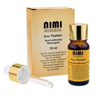 Sree Sankara Anu Thailam ajurvédsky nosový olej pre očistné techniky nosa 10 ml.