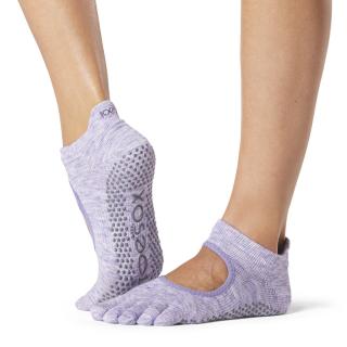 Toesox Fulltoe Bellarina Grip protišmykové ponožky (Heather Purple) Veľkosť oblečenia: M 39-42.5