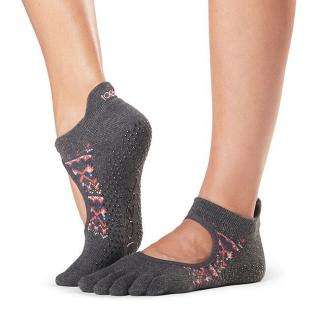 Toesox Fulltoe Bellarina Grip protišmykové ponožky (Sundown) Veľkosť oblečenia: M 39-42.5