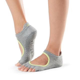 Toesox Halftoe Bellarina Grip protišmykové ponožky Heather grey bledosivá Veľkosť oblečenia: M 39-42.5