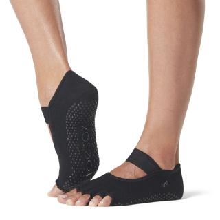 Toesox Halftoe Mia Grip protišmykové ponožky (Black) Veľkosť oblečenia: M 39-42.5