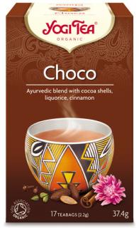 Yogi Tea Choco (čokoládový) – Ajurvédsky bylinný čaj porciovaný BIO 17 × 2,2 g