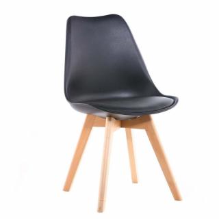 Jedálenská stolička SCANDI čierna - škandinávsky štýl